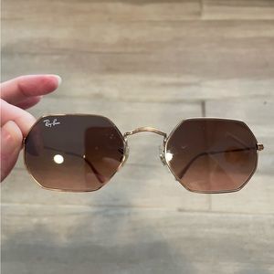 Rose gold Ray Ban sunglasses
